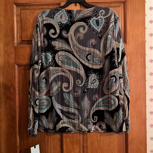 Dana Buchman Long Sleeve Top Size Large - Picture 3 of 4